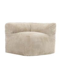 SITZSACK-ECKSESSEL ZEN modular Cord - Beige, Textil (100/68/100cm) - icon