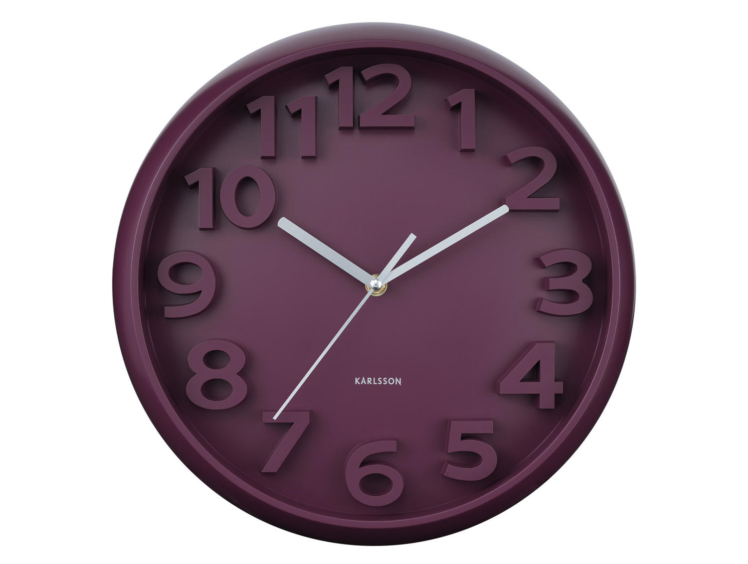 WANDUHR Elevated Ø33,5 cm - Lila, Kunststoff (33/5/33cm) - Karlsson