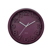 WANDUHR Elevated Ø33,5 cm - Lila, Kunststoff (33/5/33cm) - Karlsson