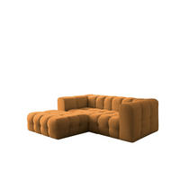 ECKSOFA Solvie Xs In Moly - Orange, Holzwerkstoff/Textil (193/239cm) - Fun Möbel