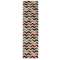 TEPPICH Bunt-Design, geometrisch MEON JOSH, Multi 66x300 cm - Multicolor, Textil (66/300cm) - KADIMA DESIGN