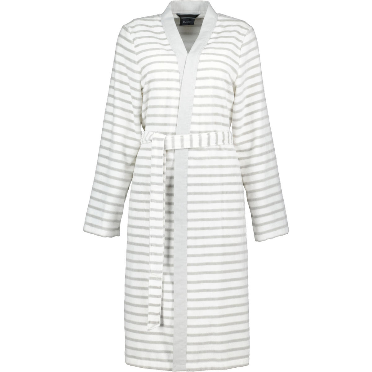 BADEMANTEL DAMEN KIMONO BRETON 6595 SILBER - 76 - Grau, Textil (XSnull) - Cawoe