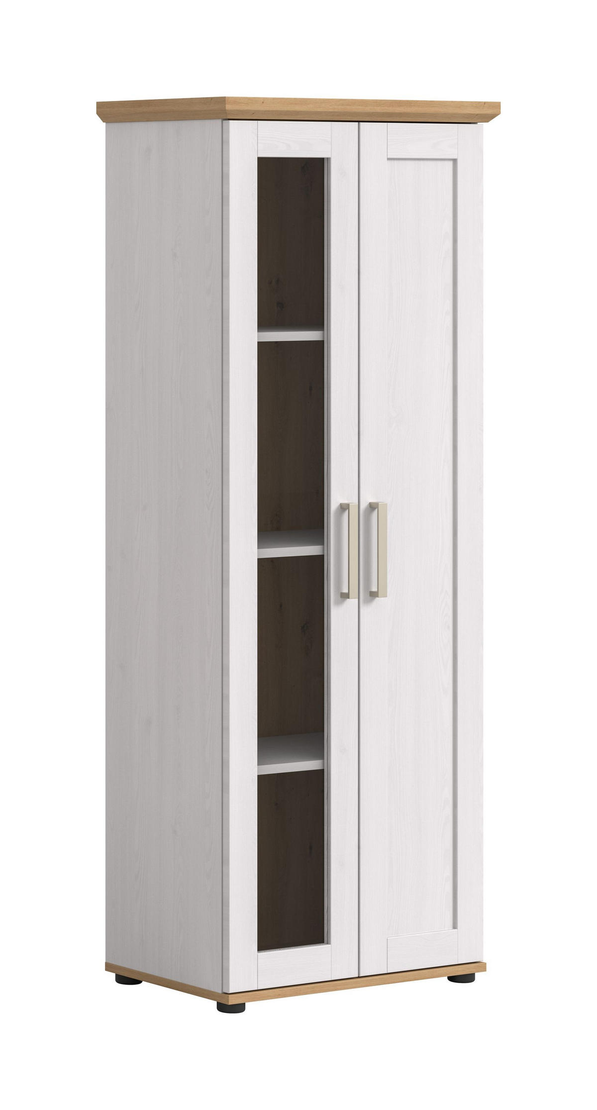 VITRINE VERONA (B/H/T: ca. 64/161/37 cm) in Sibiu Lärche Nachbildung/Sibiu Lärche Nachbildung - Lärchefarben, Holzwerkstoff (64/161/37cm)