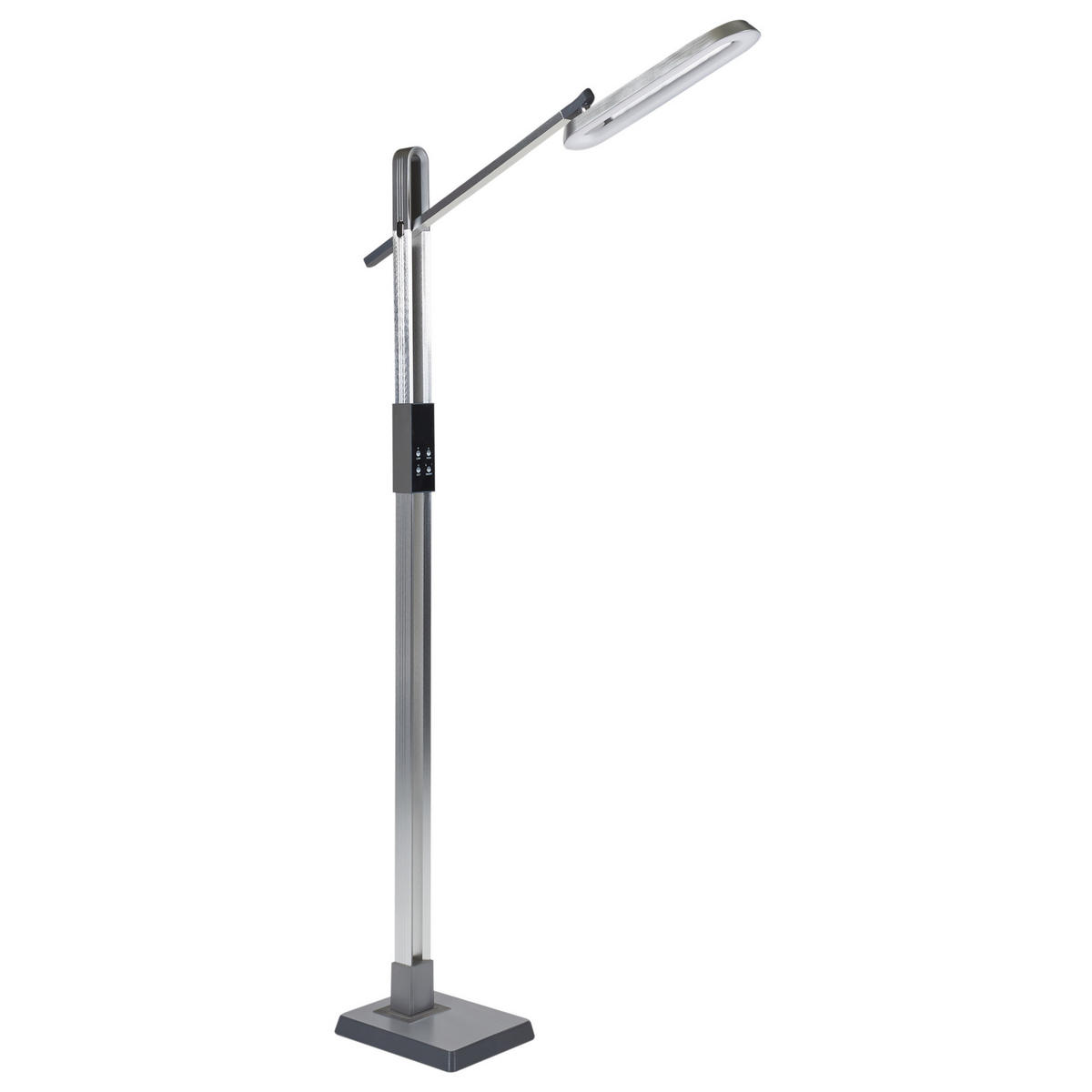 STEHLAMPE Aquarius 19/66/144 cm - Silberfarben, Kunststoff (19/66/144cm) - Beliani
