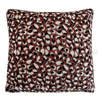 DEKOKISSEN Primitives Punkt gestrickt rostbraun 50x50 - Rostfarben, Textil (50/50/12cm) - Malagoon