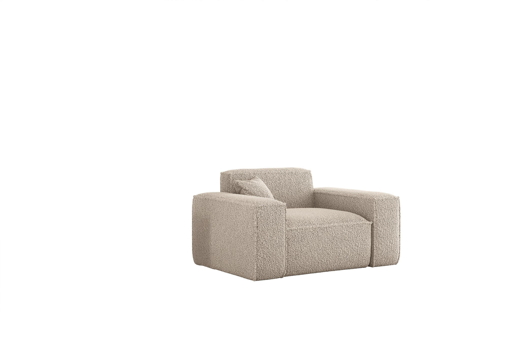 SESSEL Celes Premium In Sven - Hellbraun, Holzwerkstoff/Textil (121/73/90cm) - Fun Möbel