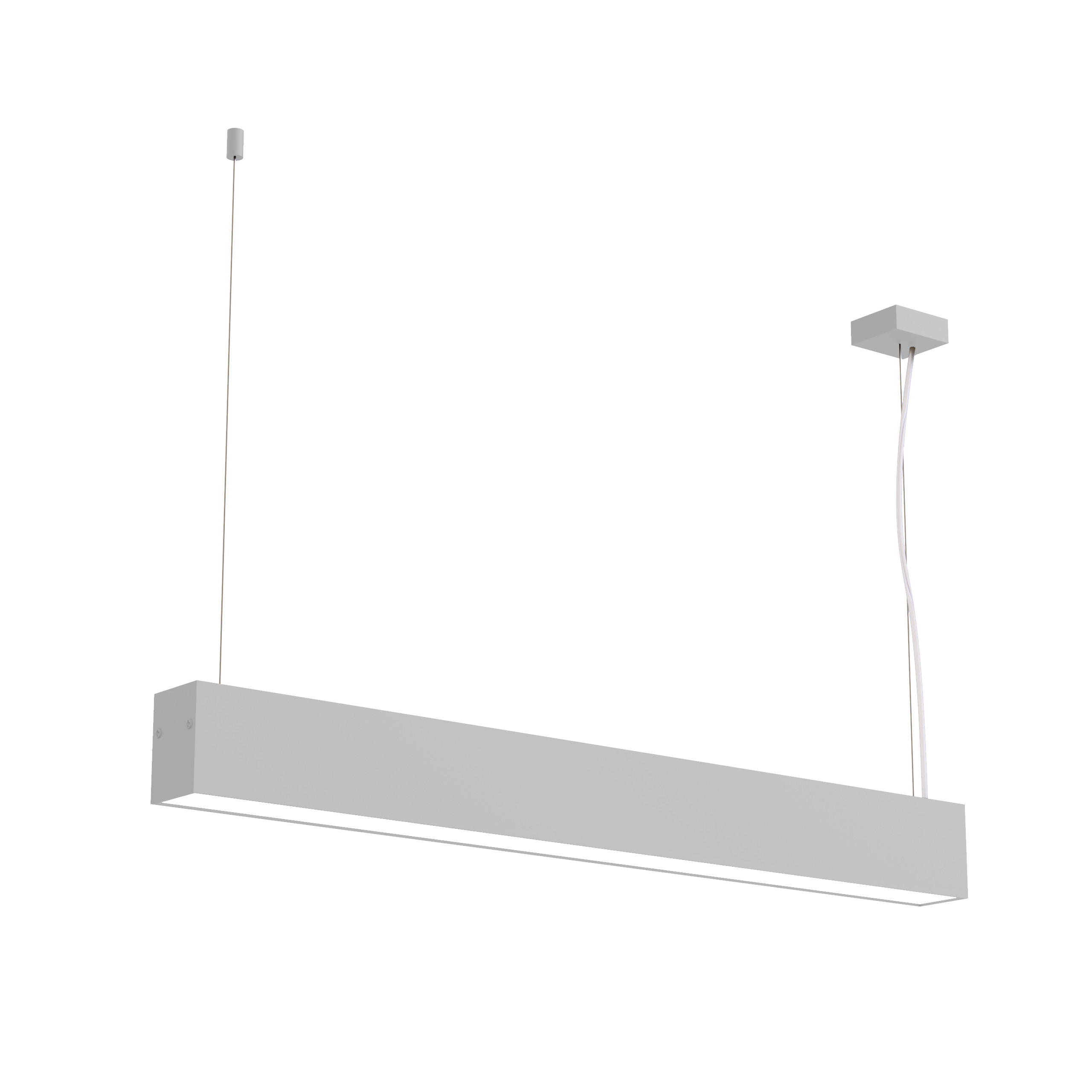 Lumicom Led-Hängeleuchte Weiß 60x6.3x4.5 cm
