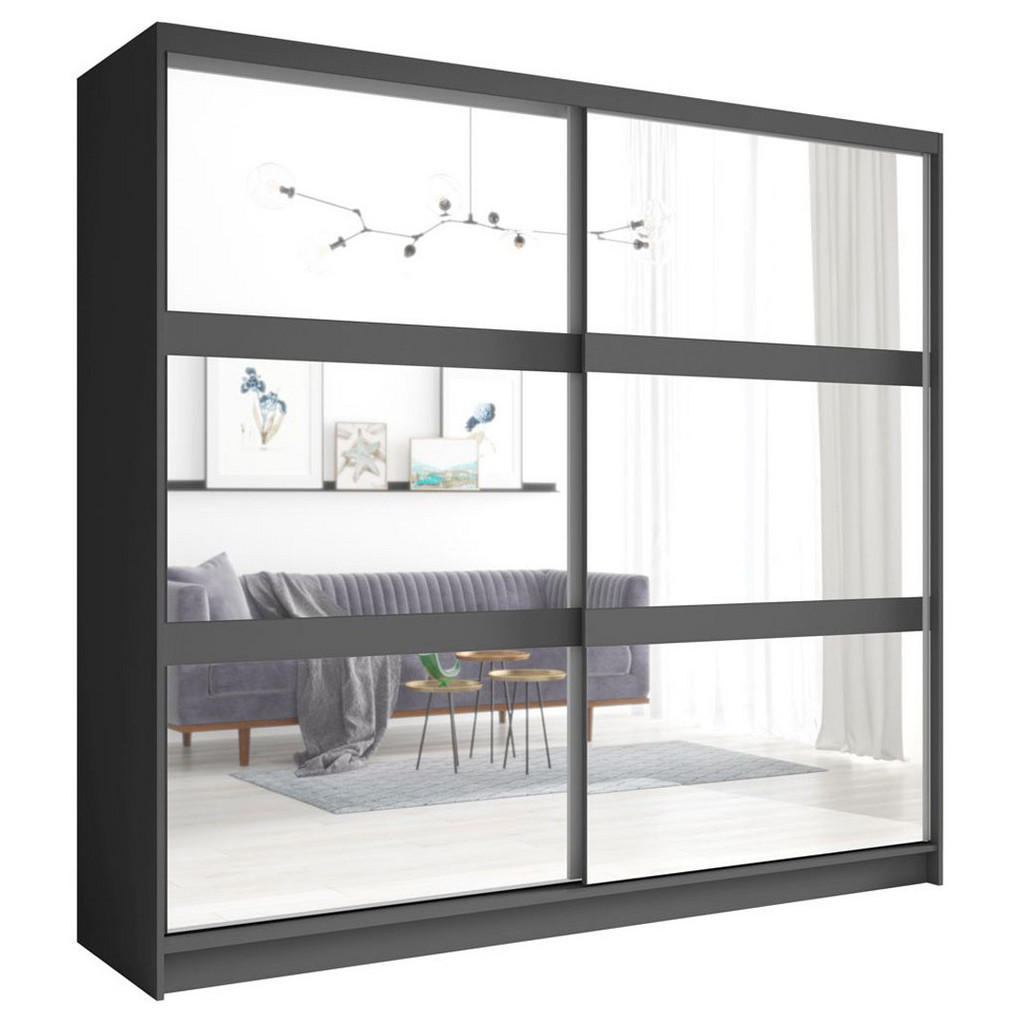 Thumbnail - Feldmann-Wohnen Schlafzimmer-Set, Grau, Holz, 10 Fächer, 8 Schubladen, Rechteckig,Rechteckig, 180x200 cm, Schlafzimmer, ...