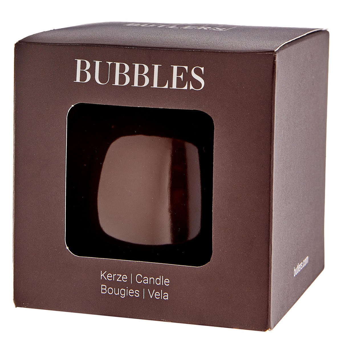 KERZE (6er-Set) Bubbles - Braun, Paraffin (8/8/8cm) - Butlers