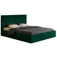 BETT Butelgrün OLDO 2 Gepolstert 140x200 cm - Schwarz/Grün, Textil (140/200cm) - Sepro Meble