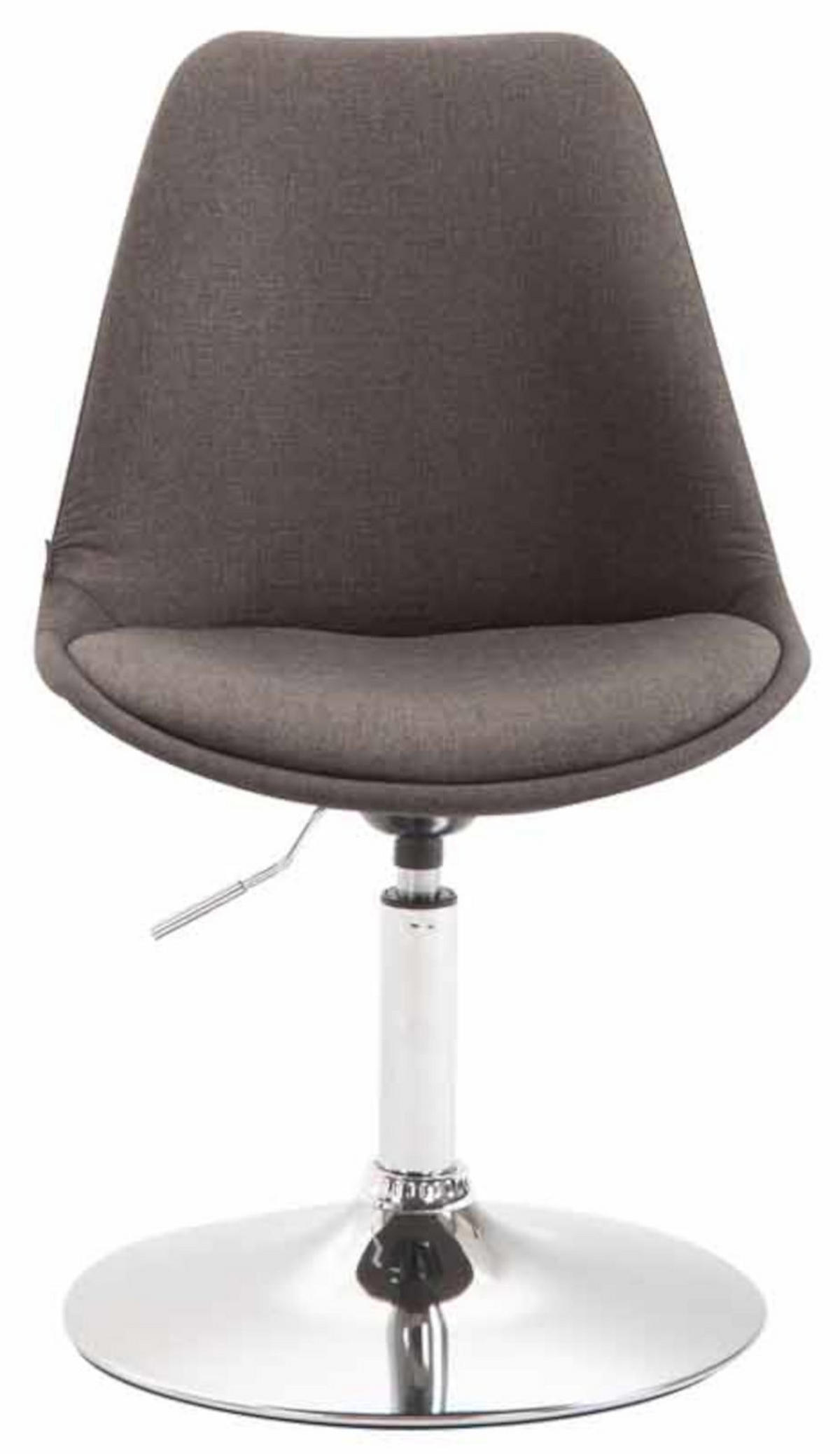 STUHL 4er Set Stoff dunkelgrau - Chromfarben/Dunkelgrau, Textil/Metall (48/76/57cm) - CLP