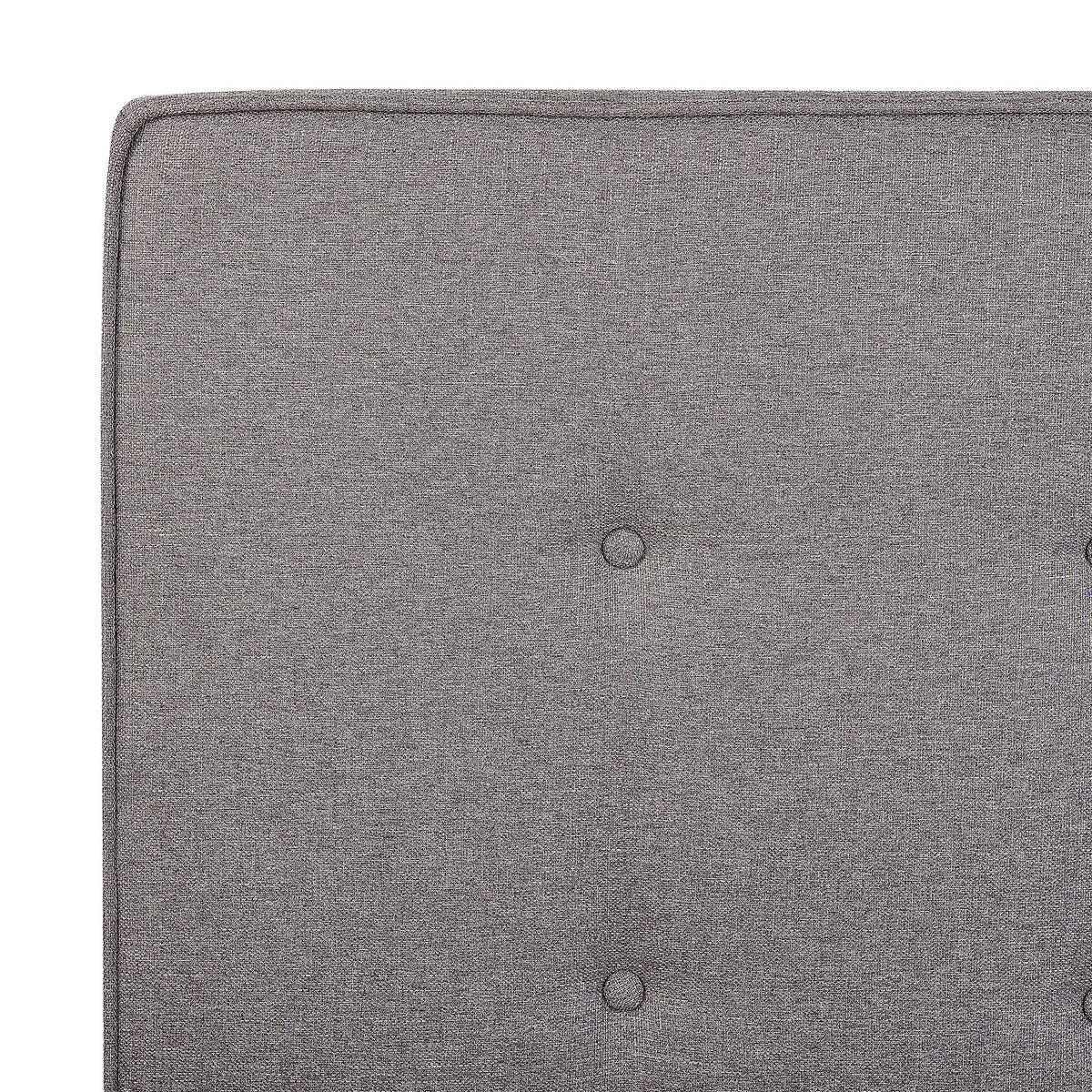 POLSTERBETT 90/200cm Grau Ambassador - Grau, Textil (90/200cm) - Beliani