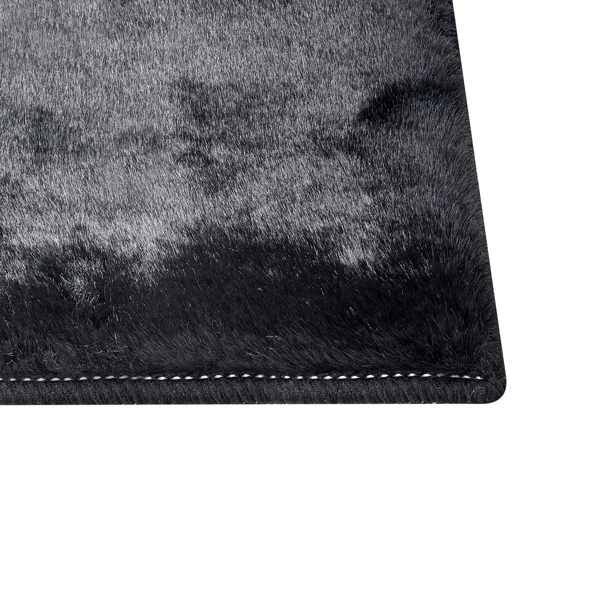SHAGGY-KUNSTFELLTEPPICH Mirpur 150/80 cm - Schwarz, Kunststoff (80/150cm) - Beliani