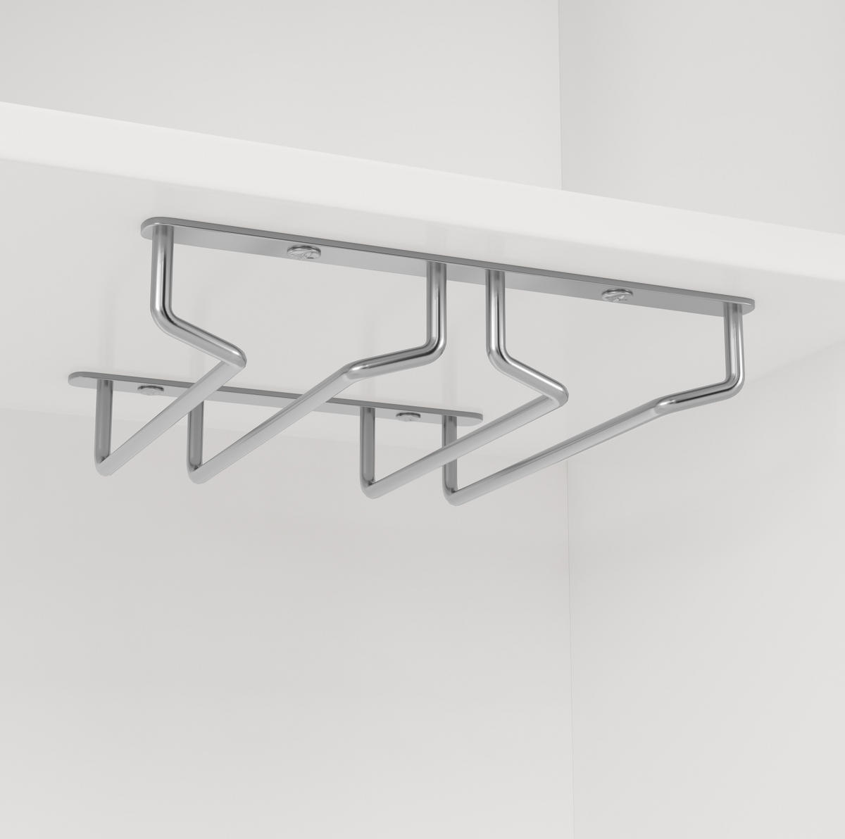 BUFFET 120/188/40 cm Weiß aus MDF und Metall mit Weinregal - Weiß, Holzwerkstoff (40/188/120cm) - OKMYHOME