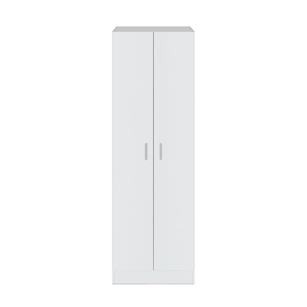 SCHRANK mit 2 Türen - L73 x H180 cm - Weiß, Holzwerkstoff (37/180/11.5cm) - Calicosy