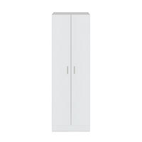 SCHRANK mit 2 Türen - L73 x H180 cm - Weiß, Holzwerkstoff (37/180/11.5cm) - Calicosy