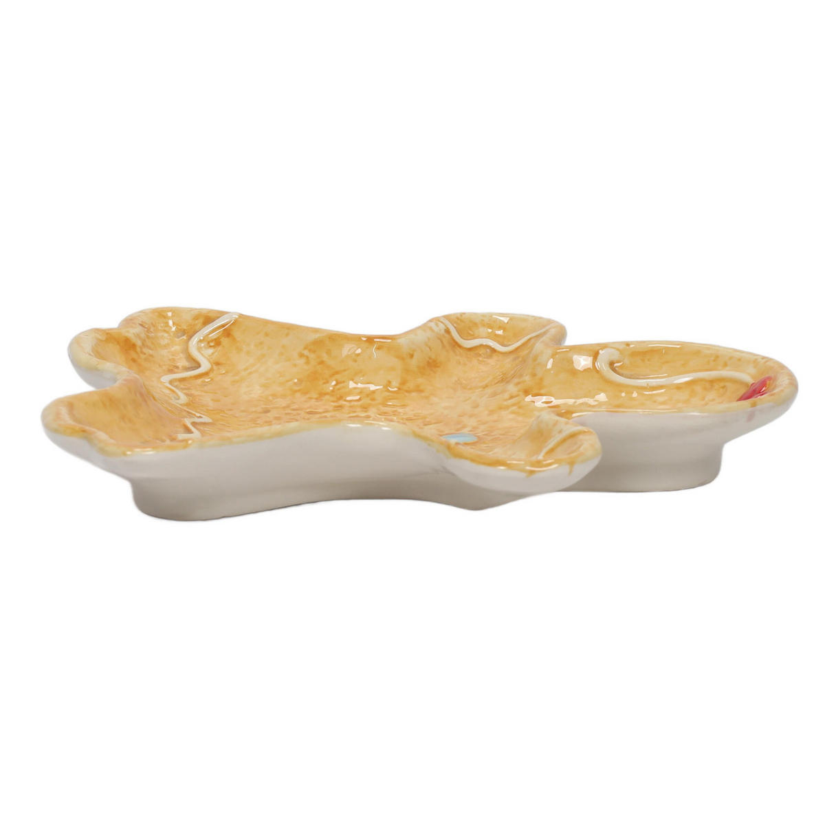 SERVIERPLATTE Lebkuchenfigur Cookie 19/22/3 cm - Beige, Keramik (22/3/19cm) - Home Styling Collection