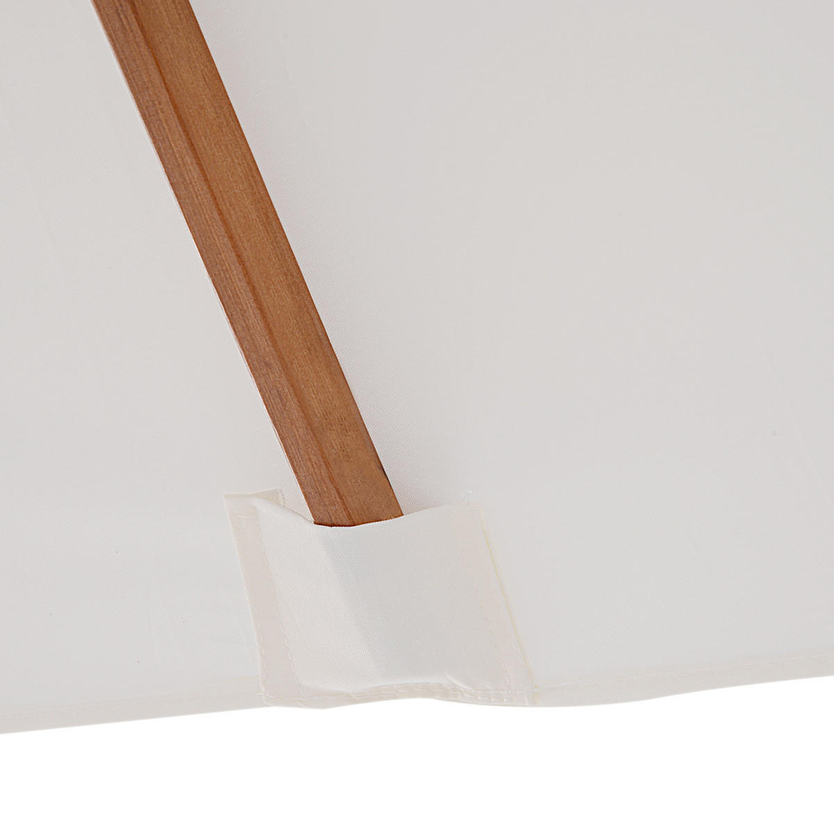 SONNENSCHIRM, Tannenholz, Bambus, Creme - Creme, Naturmaterialien/Holz (150/200cm) - Outsunny