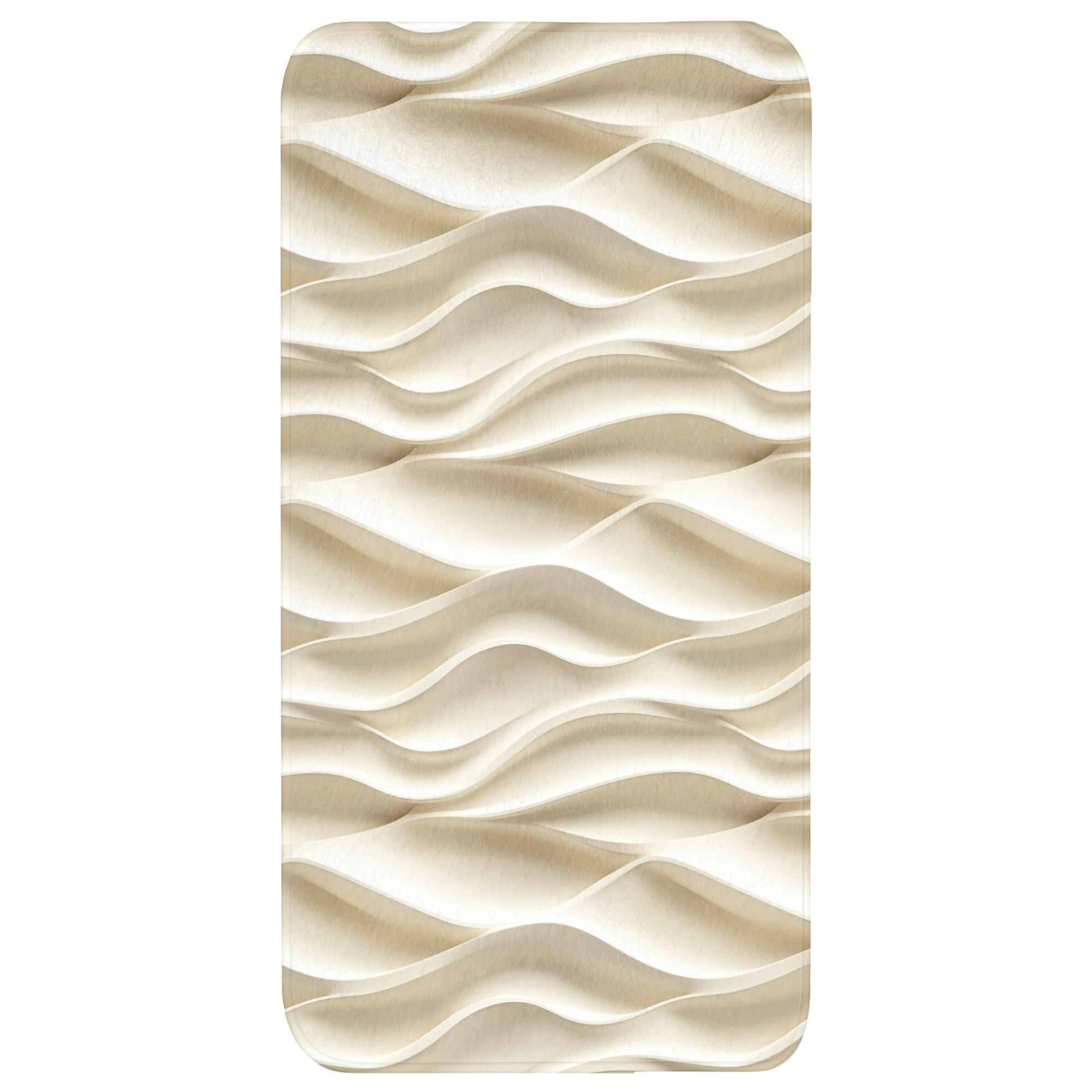 OnlyWow KOUPELNOVÁ PŘEDLOŽKA Linie - Vlnité - Krémové 60x120 cm