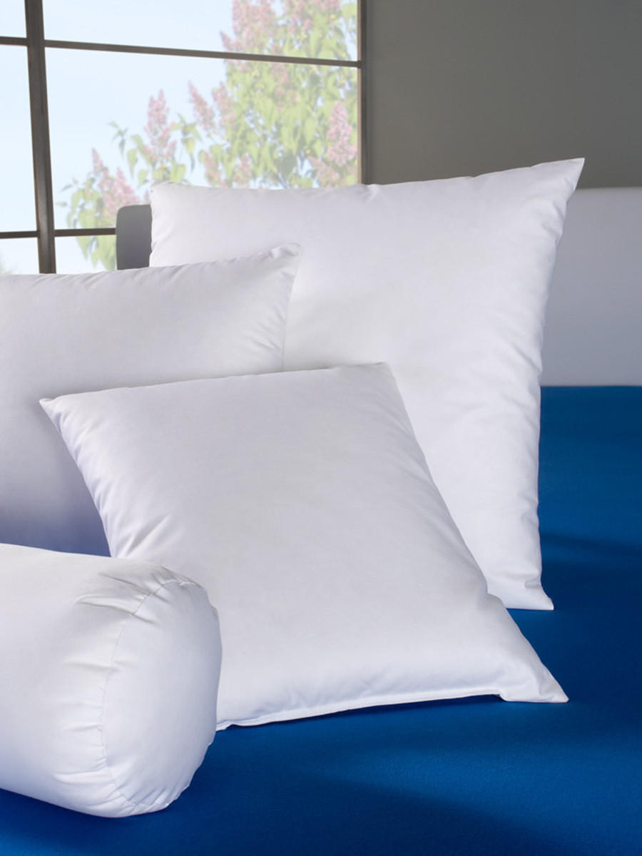 KLEINKISSEN PREMIUM Entendaunen normal - Weiß, Naturmaterialien/Textil (50/50cm) - Böhmerwald