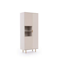 BÜCHEREGAL Bianco Kaschmir - Kaschmir, Holzwerkstoff (80/190/41cm) - Bettso