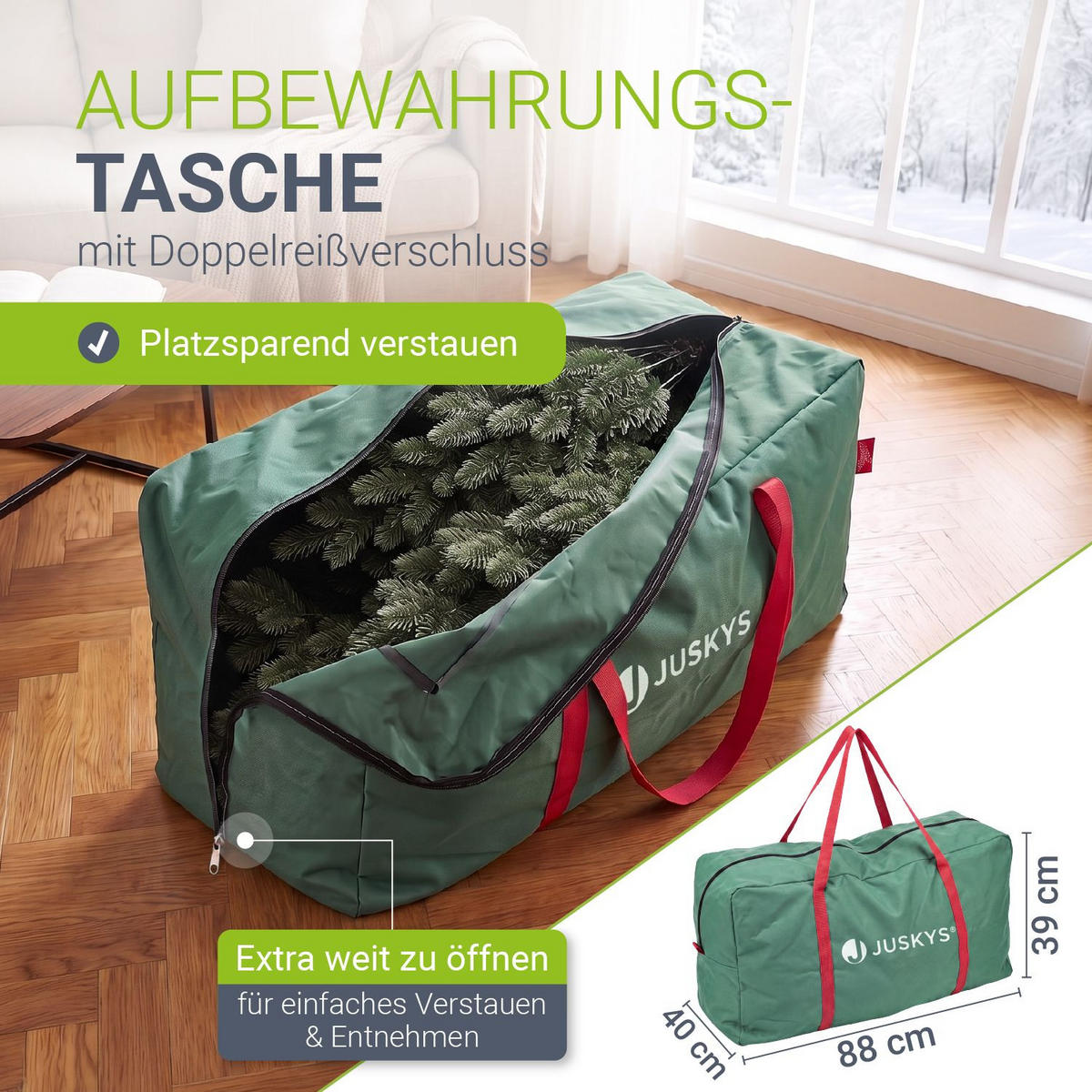 WEIHNACHTSBAUM Norvi grün 150cm - Grün, Kunststoff (150cm) - Juskys