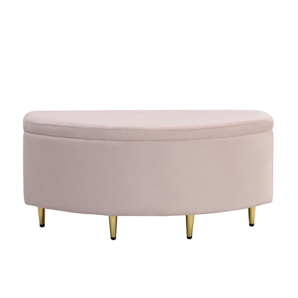 POLSTERBANK 90/40/42 cm mit Stauraum und Samtbezug, Rosa - Rosa, Textil - Redom