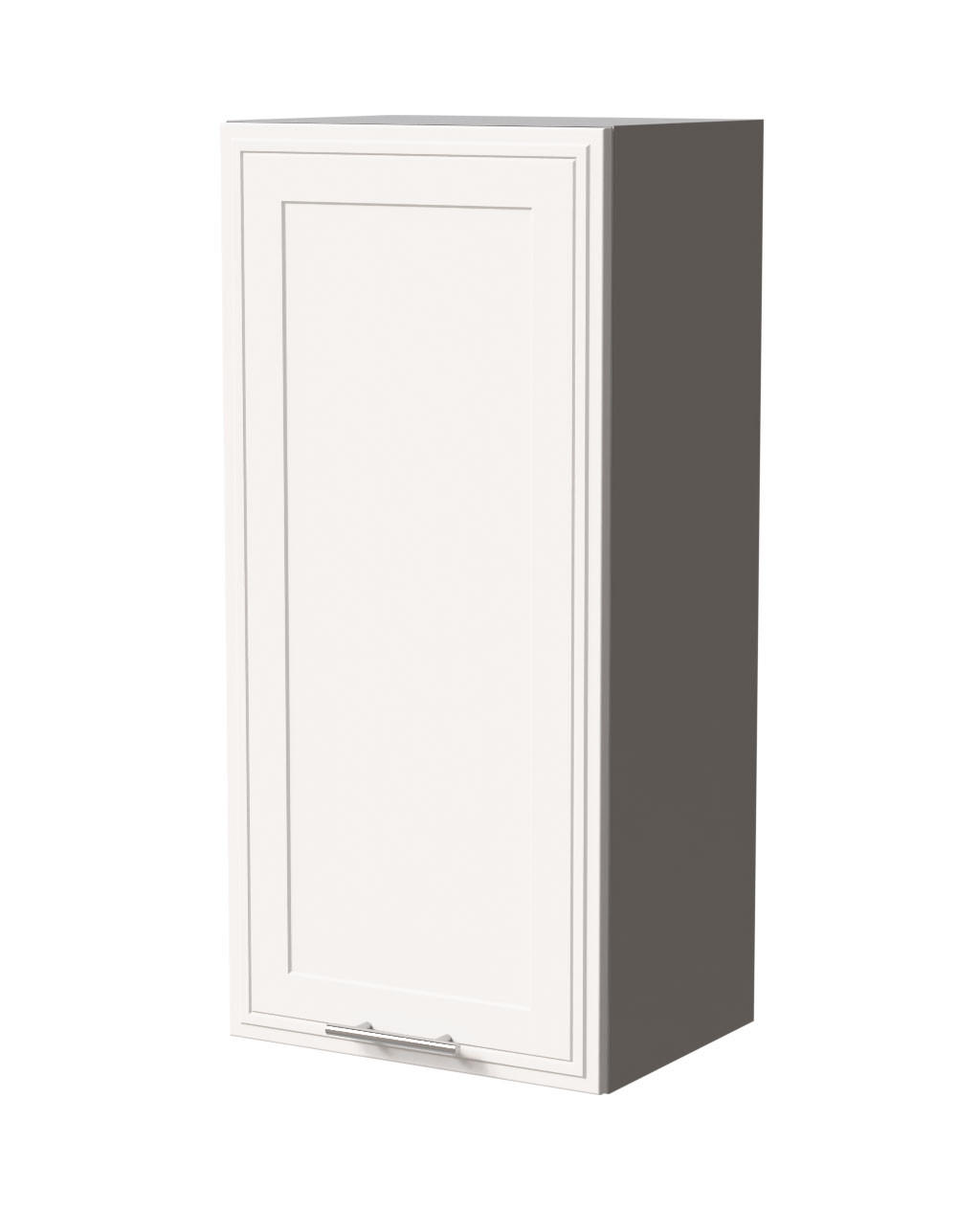HÄNGESCHRANK Salo W4/45 Grau / Weiß Matt 45 / 32,5 / 96cm - Weiß/Grau, Holz/Holzwerkstoff (45/96/32.5cm) - Feldmann-Wohnen