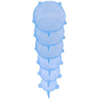 SILIKONABDECKUNG Universal 6x Frischhaltedeckel - Blau, Kunststoff (20.3/2/20.3cm) - Intirilife