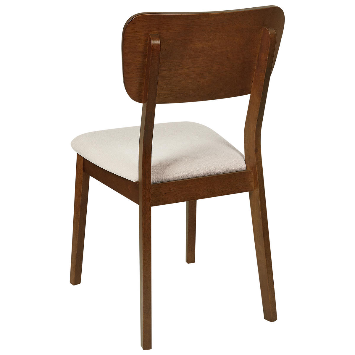 ÉTKEZŐSZÉK 2 darabos Szett Sötét fa színű Minier - bézs/sötétbarna, fa (46/85/51cm) - Beliani