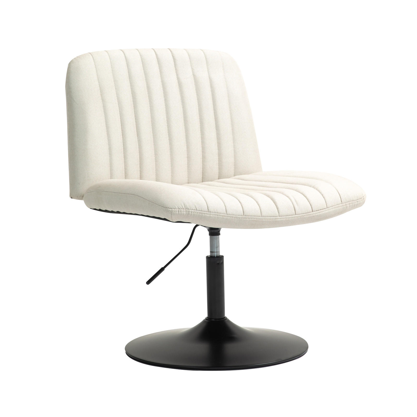 LOUNGESESSEL EMILY Beige - Beige/Schwarz, Textil/Metall (64/96/66cm) - SVITA