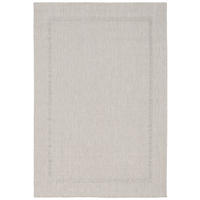 IN & OUTDOOR TEPPICH NATUR VALENCIA BORDÜRE - Silberfarben, Textil (80/150cm) - Pergamon