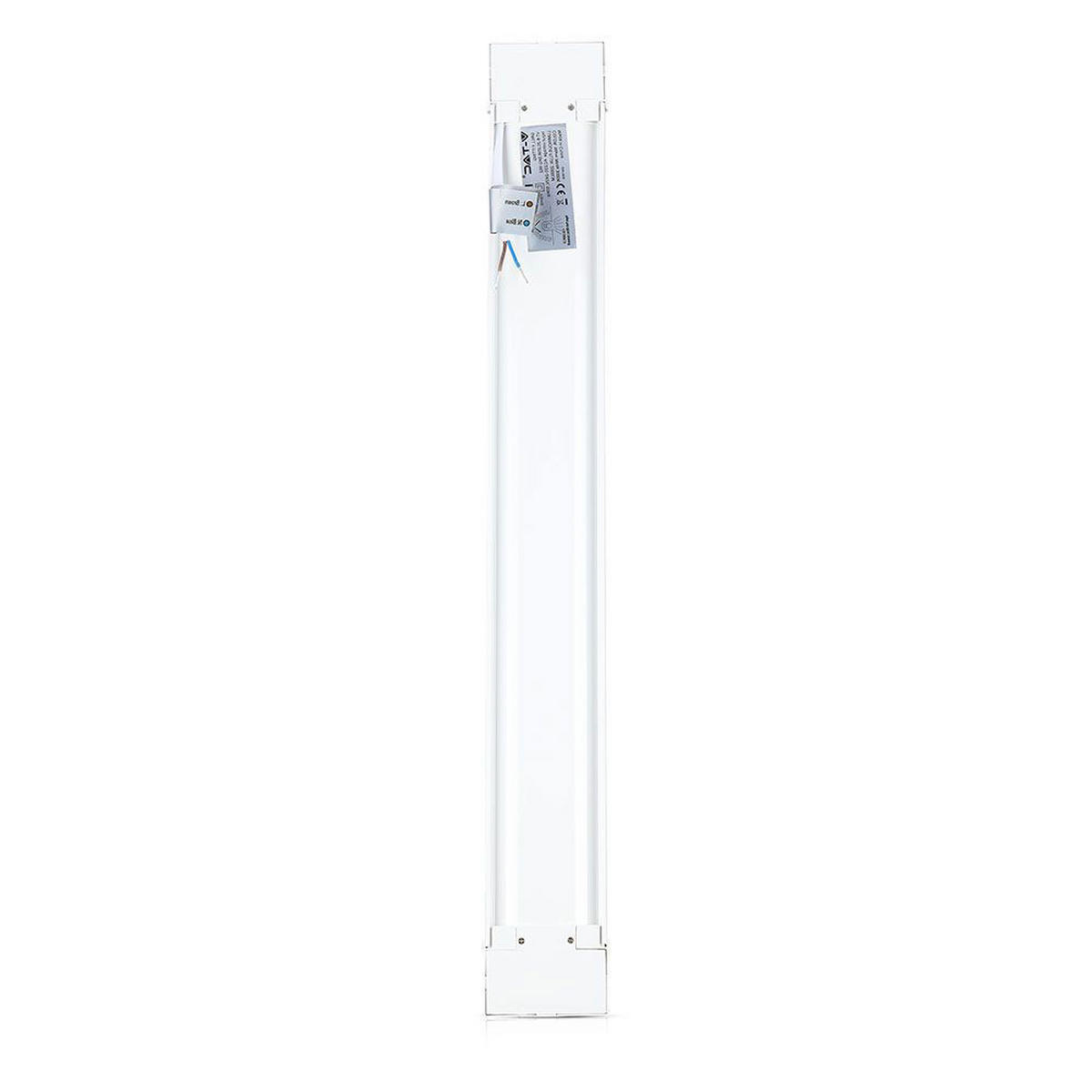 LED UNTERBAULEUCHTE Weiß 120 cm - Weiß, Kunststoff (120/7.41/2.44cm)