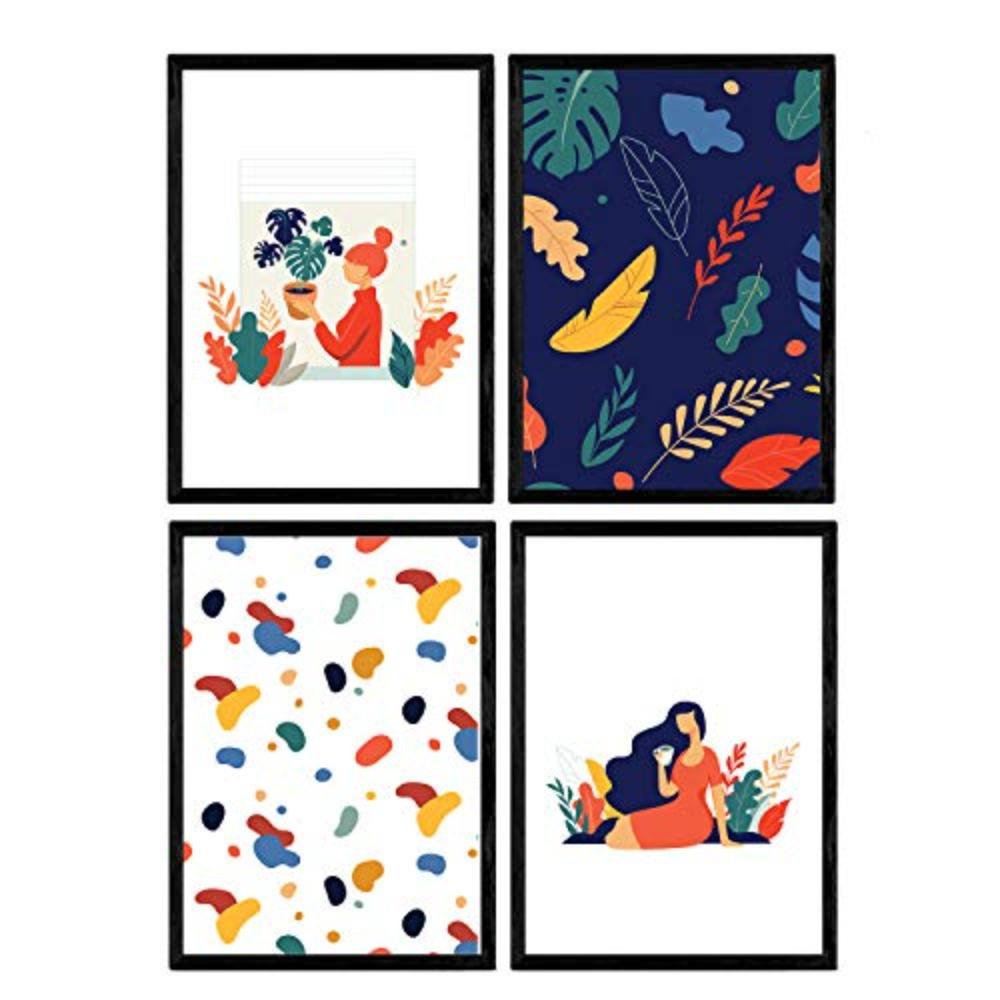 Nacnic Poster Schwarz 29.7x3 cm