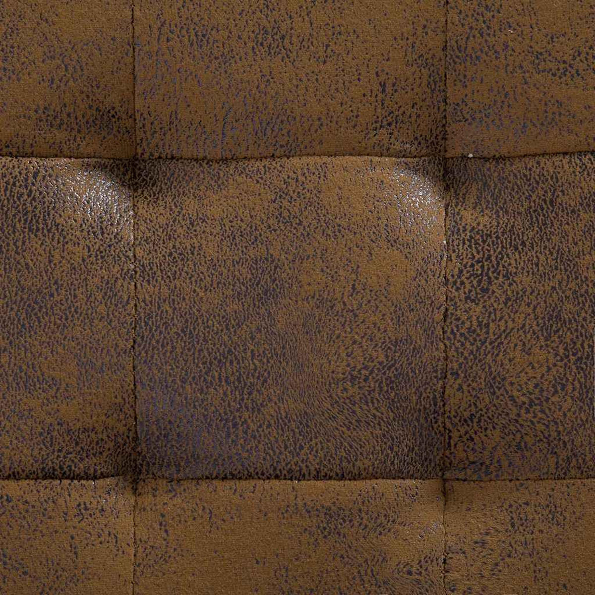 OTTOMAN Mit Stauraum 87,5 Cm Braun Wildleder-Optik - Braun, Leder (36/40/87.5cm) - vidaXL