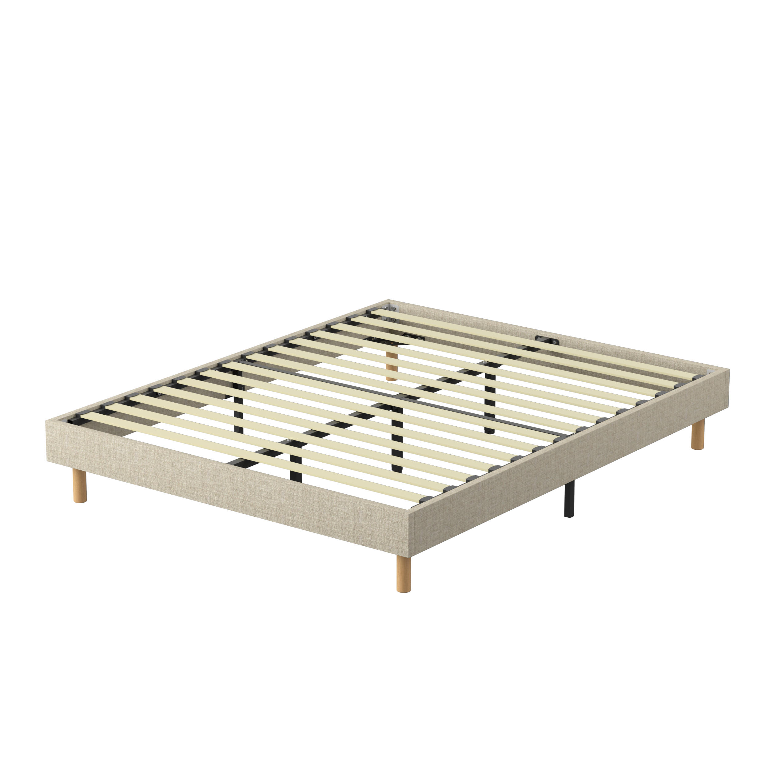 Dewinner Polsterbettrahmen Mehrfarbig 140x29x190 cm