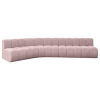ECKSOFA modulares Sofa Montra-L2 - 381x174x70 cm Rosa - Rosa, Holzwerkstoff/Textil (381/174cm) - ALTDECOR