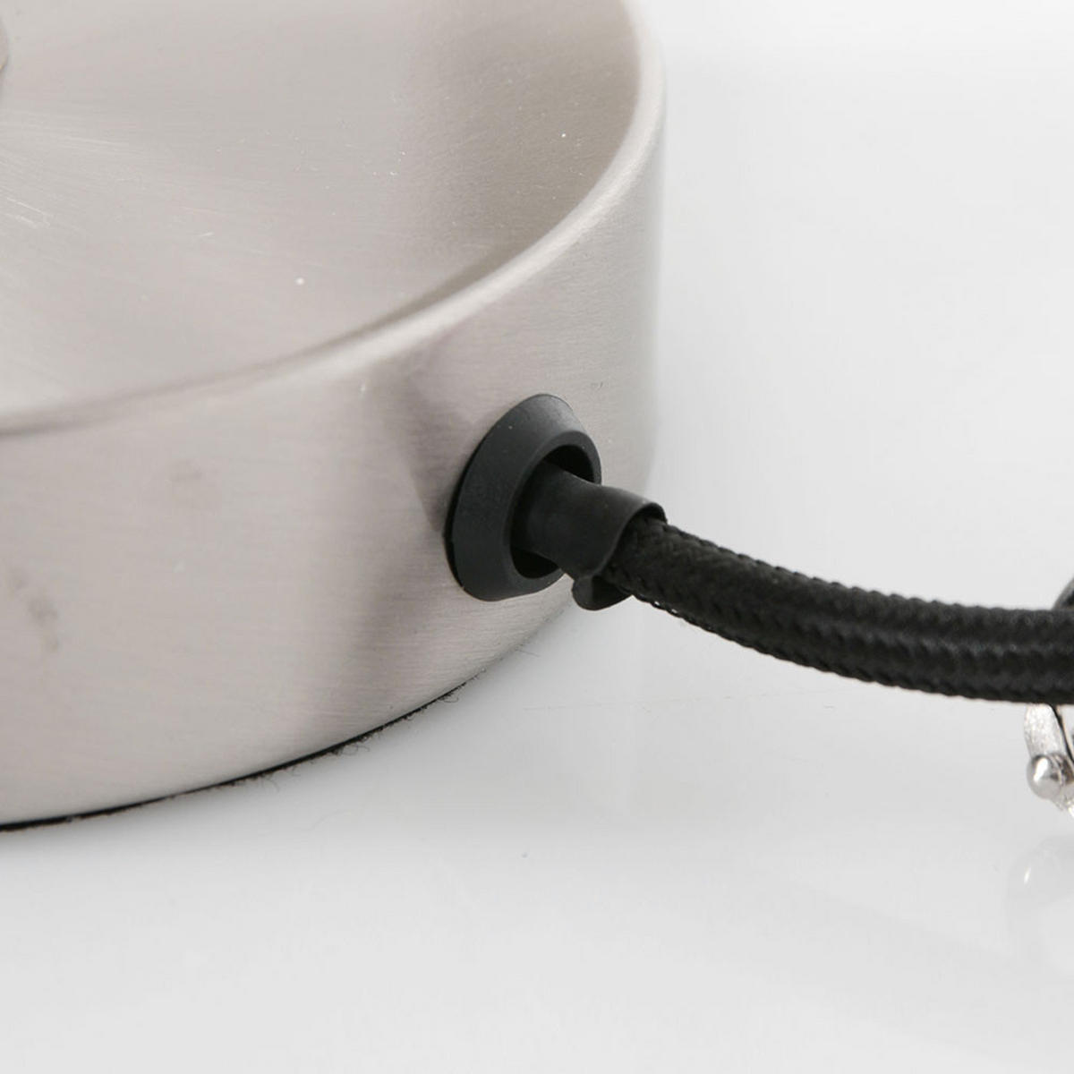 TISCHLEUCHTE Bordlampe Silber Metall - Silberfarben, Metall (18/18/31cm)