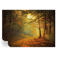 FOTOTAPETE 208x146 cm - Herbstlandschaft - Gelb, Textil (208/146cm) - Wallfluent