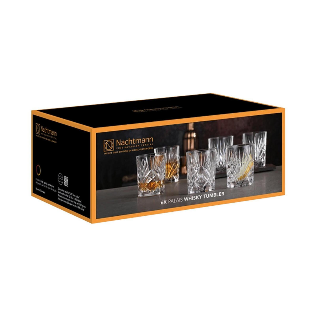 WHISKYTUMBLER Palais transparent 304 ml 6er Set - Transparent, Glas (0.304L) - Nachtmann