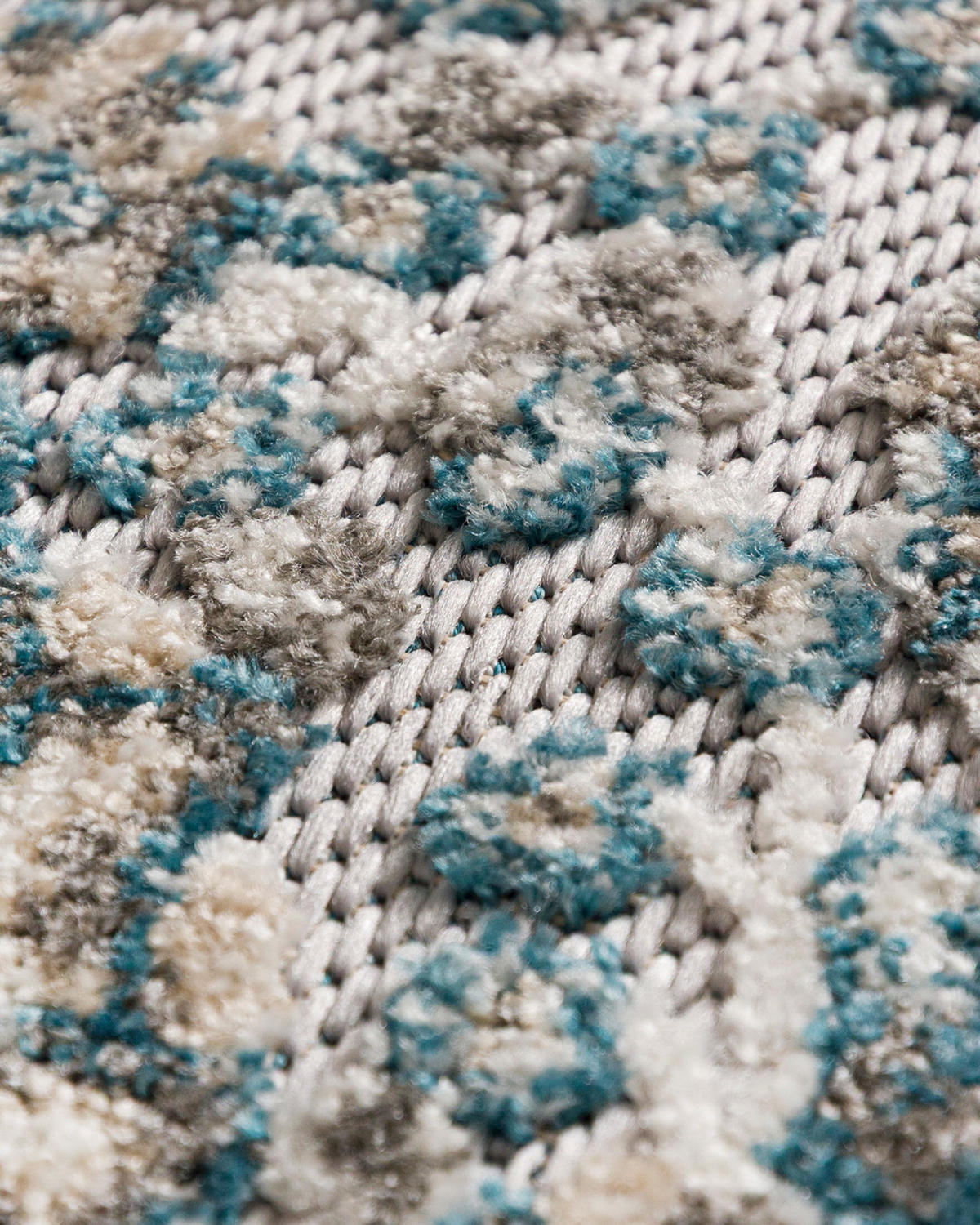 KOBEREC modrý béžový krémový - 250 x 350 cm - modrá/krémová, textil (250/350cm) - Mazovia