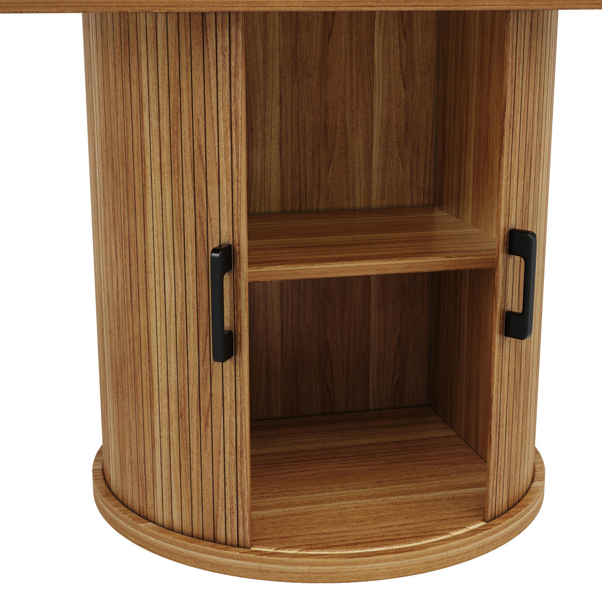 ESSTISCH aus MDF 118(158)x118x76,8 cm Walnussfarben ausziehbar mit Stauraum und verstellbaren Füßen - Braun, Holzwerkstoff (118/118/76.8cm) - Modfu