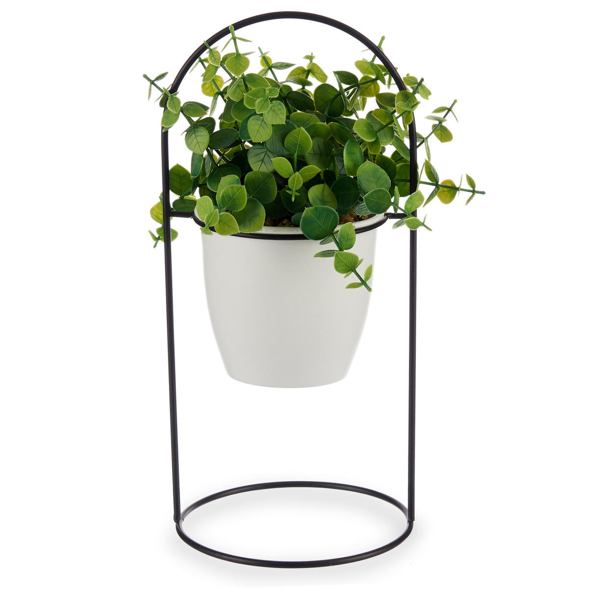 KÜNSTLICHE BLUME Metallständer Ø 21/30 cm - Grün, Kunststoff (30cm) - Ibergarden