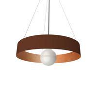 HÄNGELEUCHTE - Braun, Metall (40/40/6cm) - Lumicom