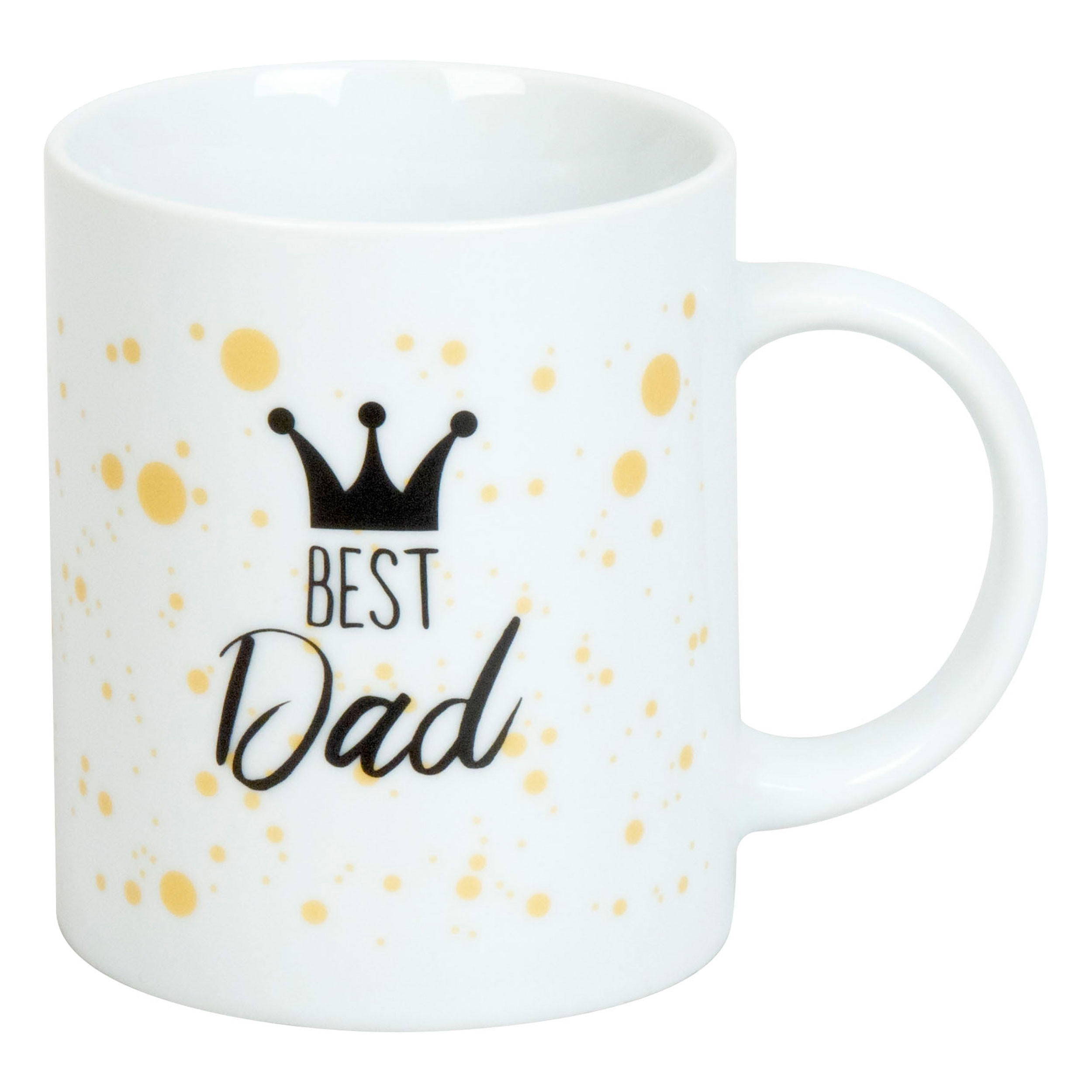 KAFFEEBECHER Best Dad - Naturfarben, Keramik (0.33L) - Könitz