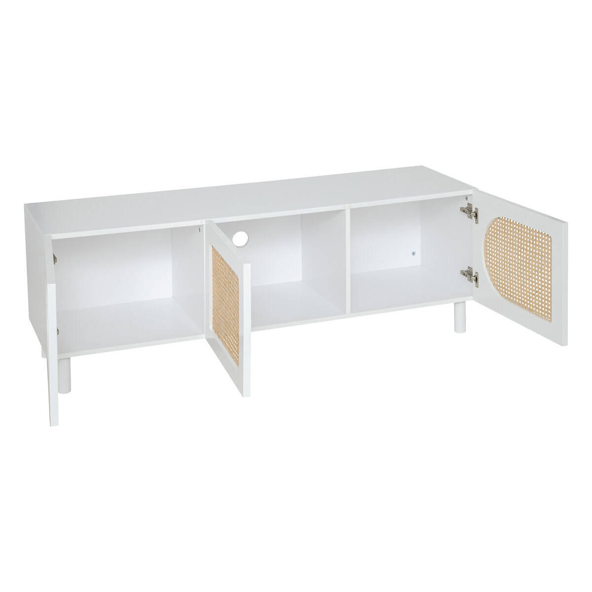FERNSEHKOMMODE Cabras weiß 140/41,7/50 cm - Weiß, Holzwerkstoff (41.7/50/140cm) - Atmosphera Createur d´interieur