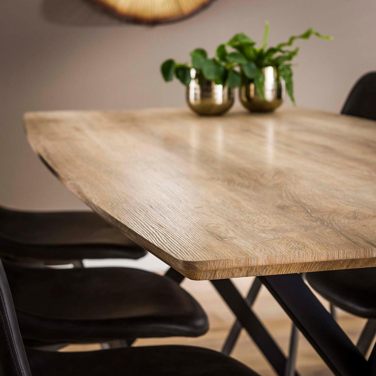 ESSTISCH Wash Brown 190/90/ 76 cm - Braun, Holz (190/90/76cm) - Hoyz Collection