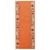 TEPPICHLÄUFER Anti-Rutsch Rot Orange rutschfest Gummiunterlage 100/1300 cm - Rot/Orange, Textil (100/1300cm) - Tapiso