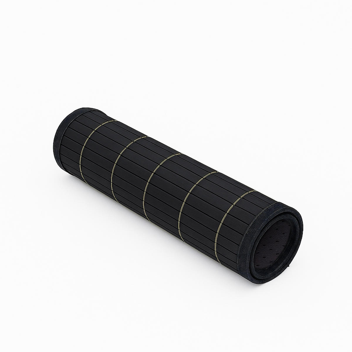 6-tlg.TISCHSET - Schwarz, Holz/Textil (30/45/0.3cm) - Relaxdays