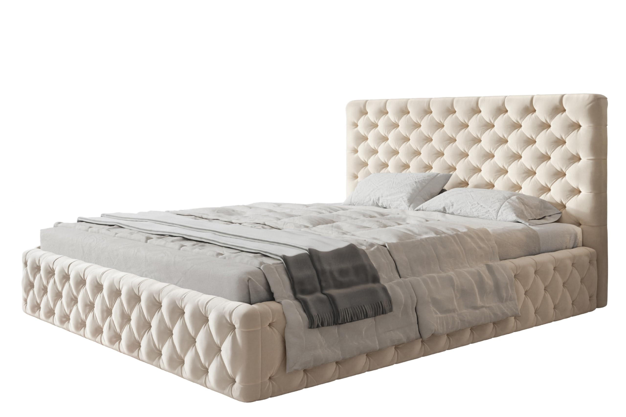 Alpi-Möbel Bett Beige 160x200 cm